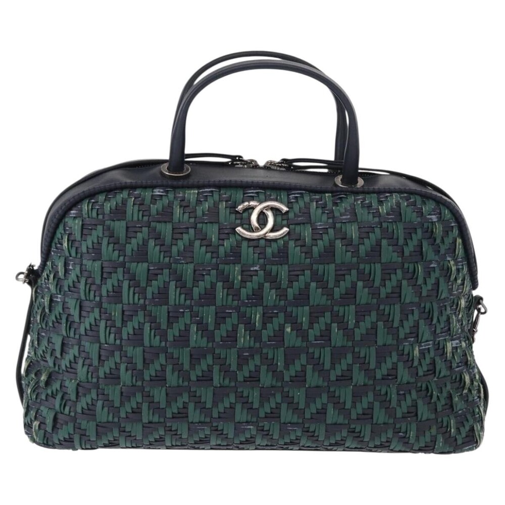 Chanel Convertible Chain Bowler Woven Calfskin Small